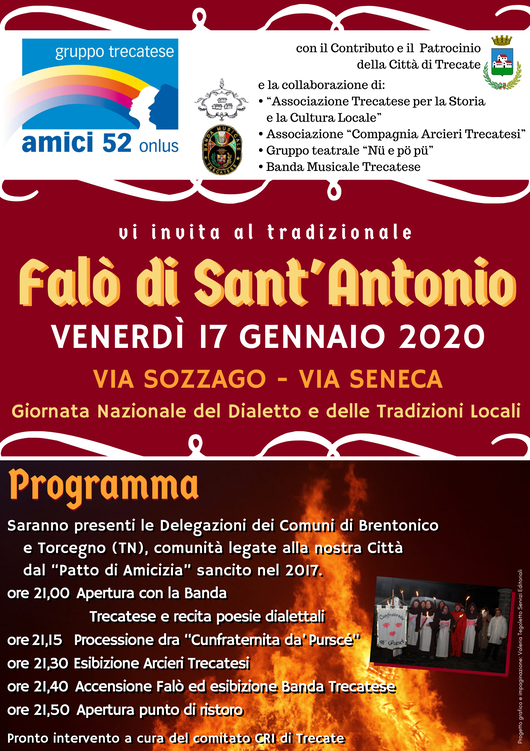 Falò Sant'Antonio 2020